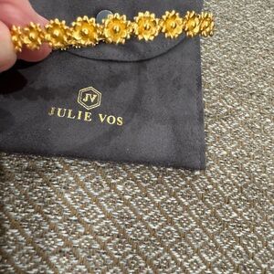 Julie Vos Gold Flora stacking bangle